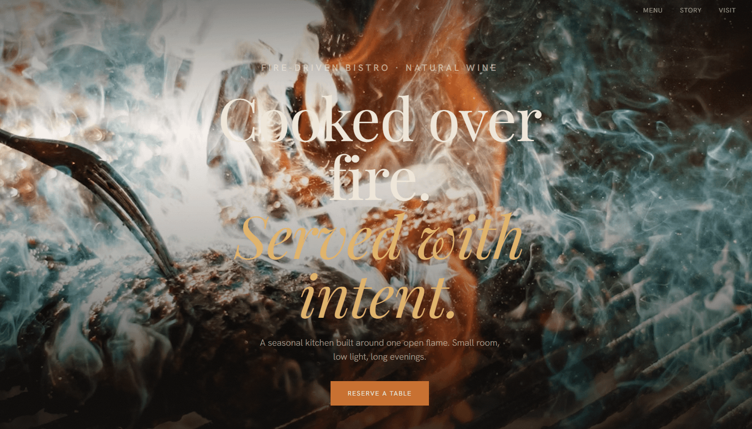 Braise — example website built by the agency