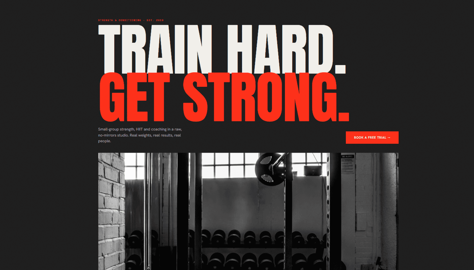 Forge — example website built by the agency