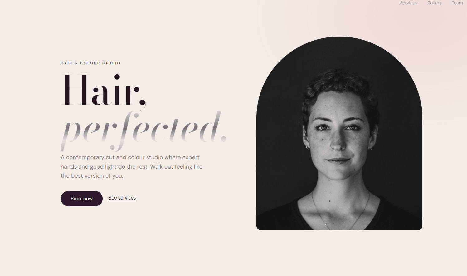Mèche — example website built by the agency