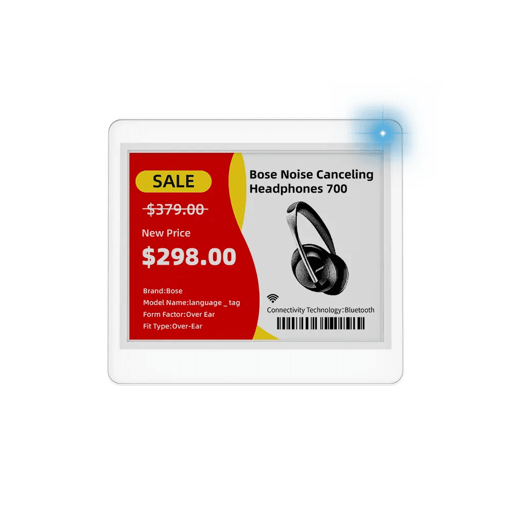 Large promo displays — color e-paper electronic shelf label