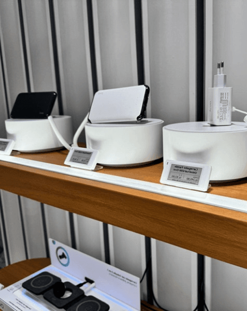 Edgeline electronic shelf labels on shelves — example 10